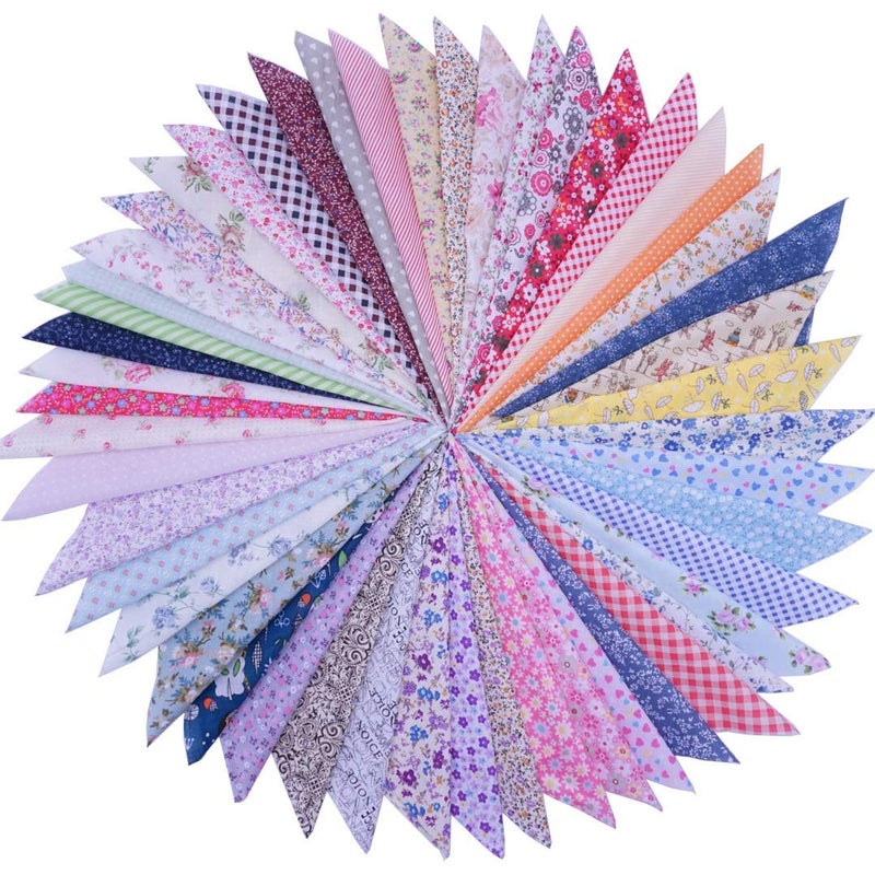 Phantomon 50pcs Cotton Fabric Craft Precut Square Patchwork Sheets for Quilting, Sewing, Scrapbooking, Simplicity Patterns (10Inch x 10Inch) - Image 1